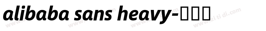 alibaba sans heavy字体转换